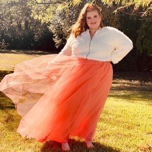 Floor Length Maxi Tulle Skirt